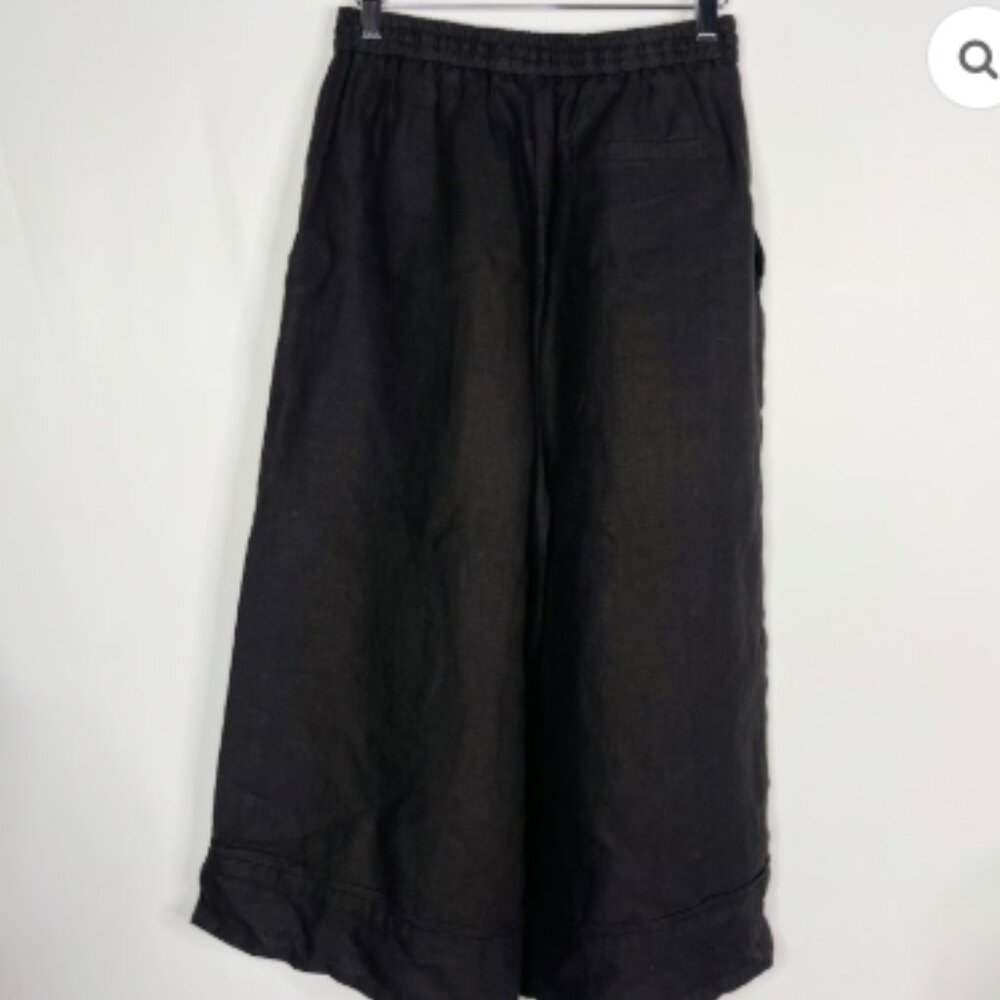 Rachel Comey Black Linen Wideleg Pants (Sz 4)